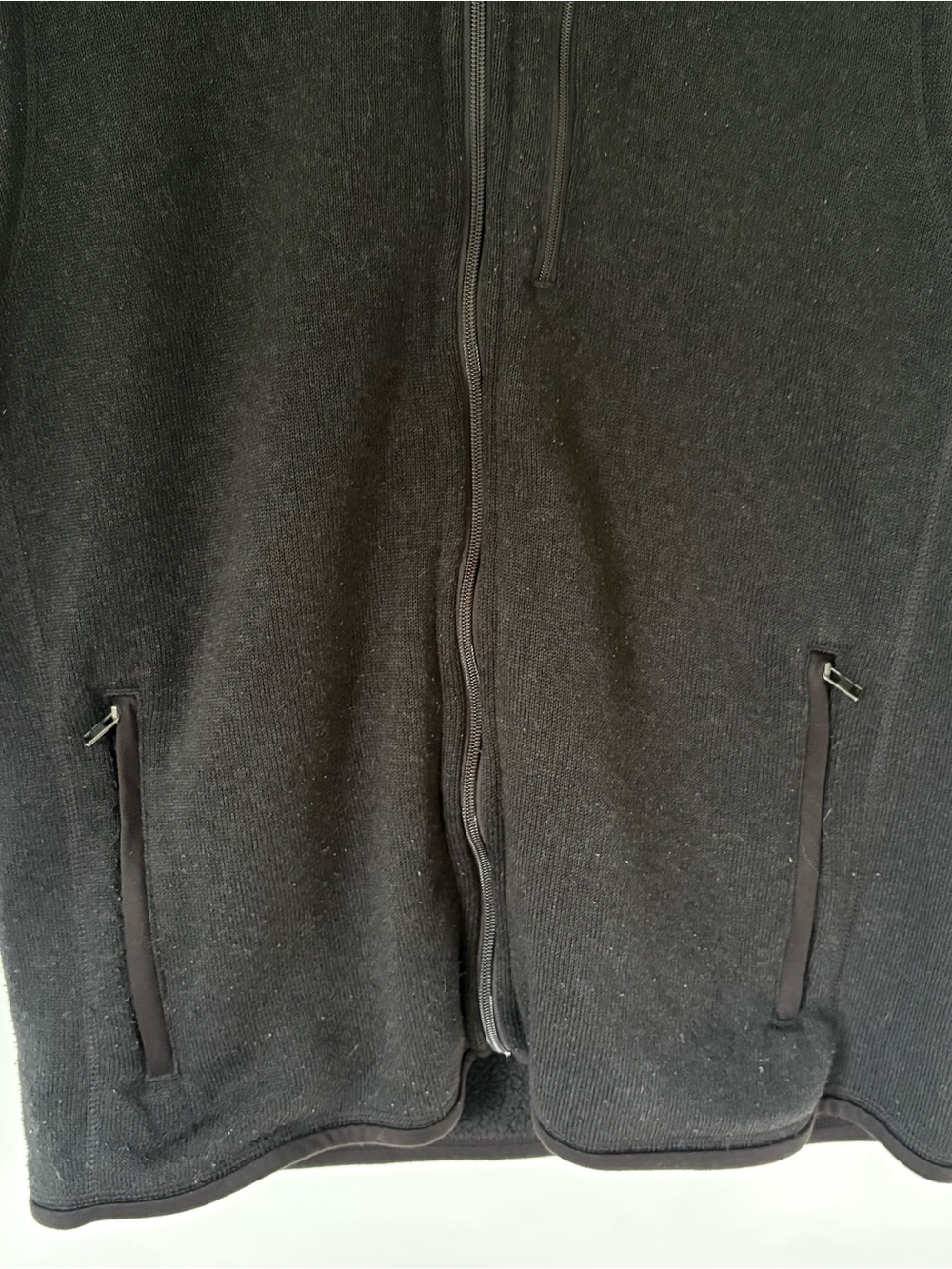 Patagonia Men’s Better Sweater Full Zip Fleece Vest Black Size XL - Mersino Logo - Picture 3 of 12